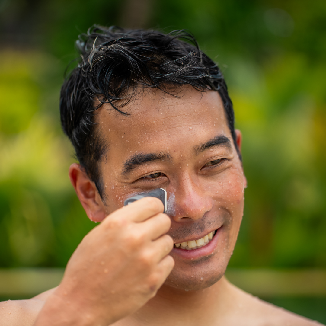 海から上がってサッと塗れる！