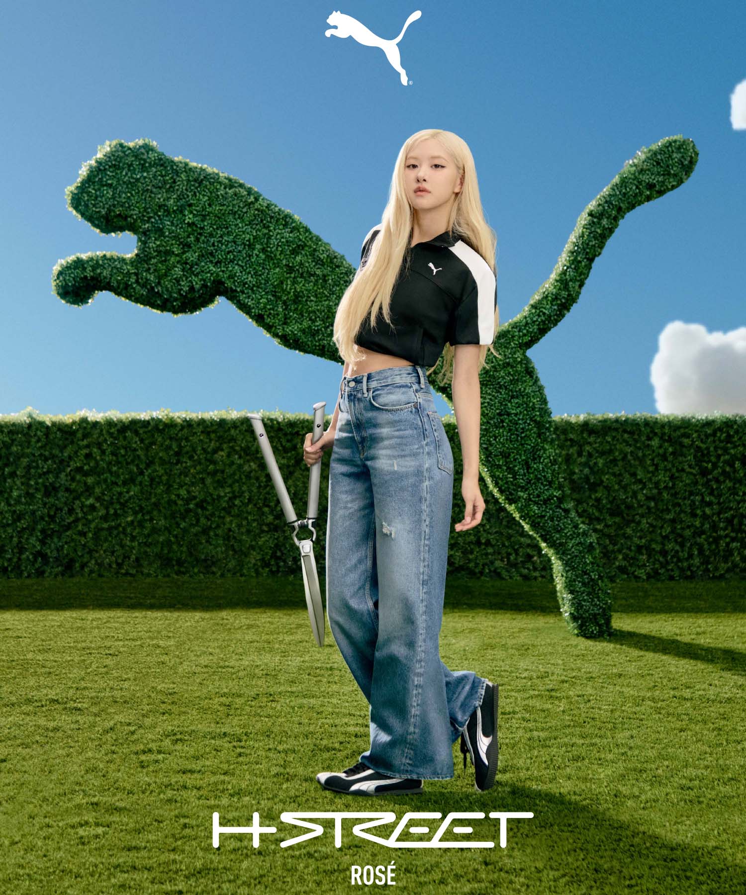 h-streetの黒のroseの着用画像