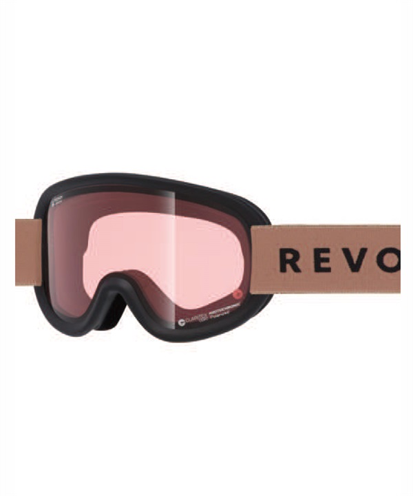 REVOLT リボルト SUPER LIGHT FRAME R25MBK 調光レンズ 平面レンズ スノーボード ゴーグル ユニセックス ムラサキスポーツ 24-25モデル LL J17
