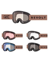 REVOLT リボルト SUPER LIGHT FRAME R25MBW 調光レンズ 平面レンズ スノーボード ゴーグル ユニセックス ムラサキスポーツ 24-25モデル LL J17(BGP-ONESIZE)