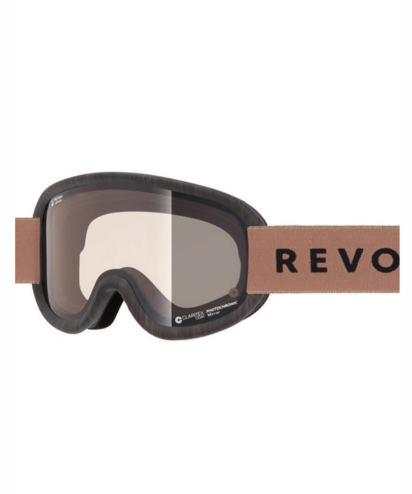 REVOLT リボルト SUPER LIGHT FRAME R25MBW 調光レンズ 平面レンズ スノーボード ゴーグル ユニセックス ムラサキスポーツ 24-25モデル LL J17