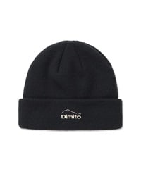 DIMITO ディミト DMT LOGO BEANIE スノーボード ビーニー ユニセックス ムラサキスポーツ 24-25モデル LL J3(BLACK-ONESIZE)