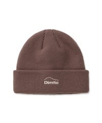 DIMITO ディミト DMT LOGO BEANIE スノーボード ビーニー ユニセックス ムラサキスポーツ 24-25モデル LL J3(COCOA-ONESIZE)