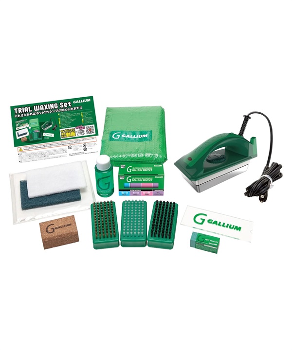 GALLIUM ガリウム TRIAL WAXING SET アイロン セット スノーボード メンテナンス WAX ワックス ホットワックス ムラサキスポーツ 24-25モデル LL J10