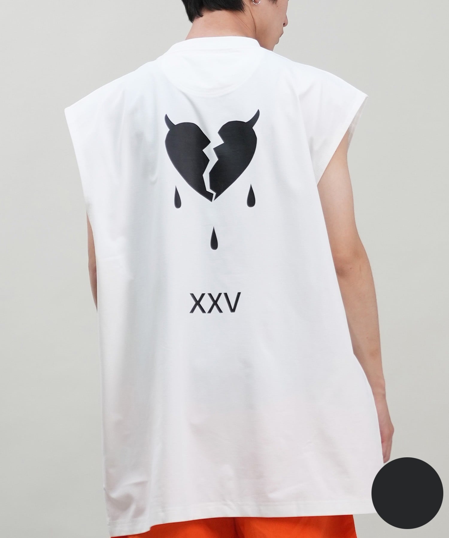 DEVILUSE デビルユース メンズ ラッシュガード ノースリーブ タンクトップ 水陸両用 ムラサキスポーツ限定 243OO1ST307DU(WHT-M)