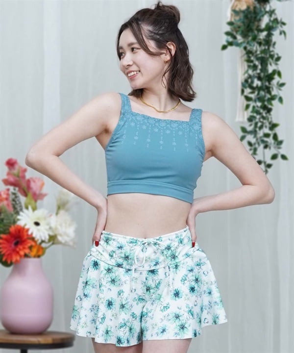 LAETITIA レリッタ 水着 レディース タンキニ 花柄 3点セット 441301