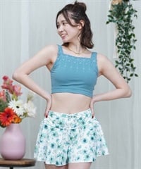 LAETITIA レリッタ 水着 レディース タンキニ 花柄 3点セット 441301(GR-9)