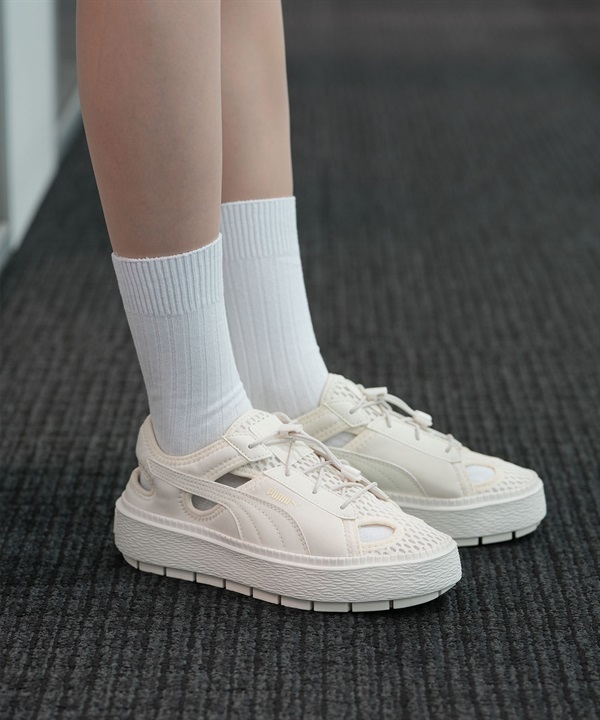 PUMA プーマ サンダル レディース 厚底 軽量 プラットフォーム トレースライト ミュール 382872