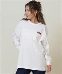 THE NORTH FACE ザ・ノース・フェイス 長袖 Tシャツ ロンT レディース 刺繍 花 ロングスリーブフラッシュドライフラワーロゴティー NT82535(OW-S)