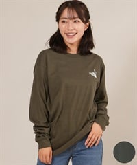 THE NORTH FACE ザ・ノース・フェイス 長袖 Tシャツ ロンT レディース 無地 ワンポイント ロゴ ロングスリーブズーピッカーティー NT82536(AG-S)