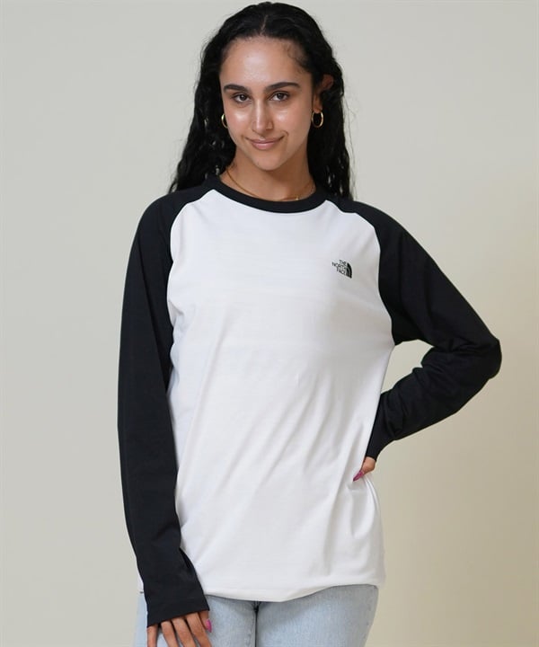 THE NORTH FACE ザ・ノース・フェイス 長袖 Tシャツ ロンT レディース ラグラン ロングスリーブイーエスベースボールティー NT82591(WK-S)