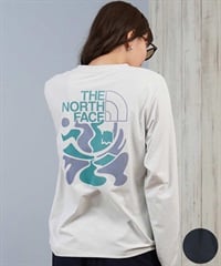 THE NORTH FACE ザ・ノース・フェイス 長袖 Tシャツ ロンT レディース バックプリント ロゴ L S ES Climbing Logo Tee NTW82584(K-M)