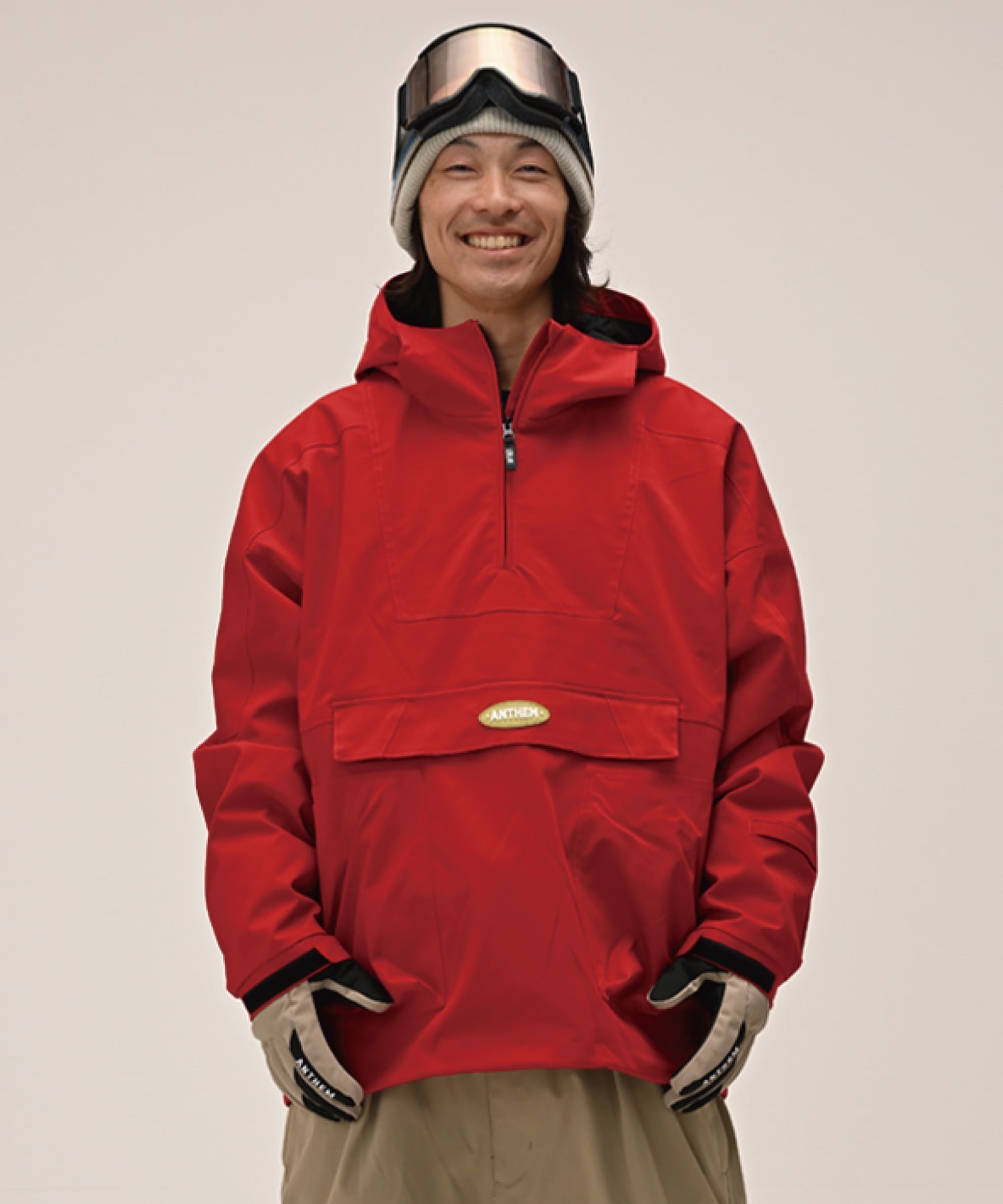 ANTHEM アンセム OVAL CAPTURED スノーボード ウェア ジャケット ユニセックス 25-26モデル LL C14【2526】(RED-S)