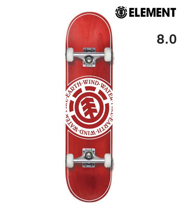 ELEMENT エレメント スケートボード コンプリート シンプル 初心者 8.0inch SEAL ムラサキスポーツ