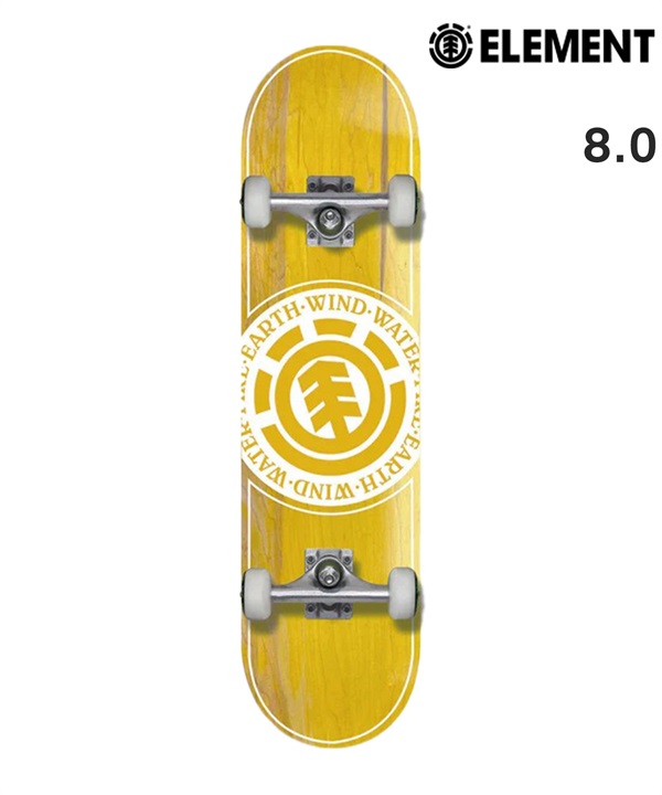 ELEMENT エレメント スケートボード コンプリート シンプル 初心者 8.0inch SEAL ムラサキスポーツ