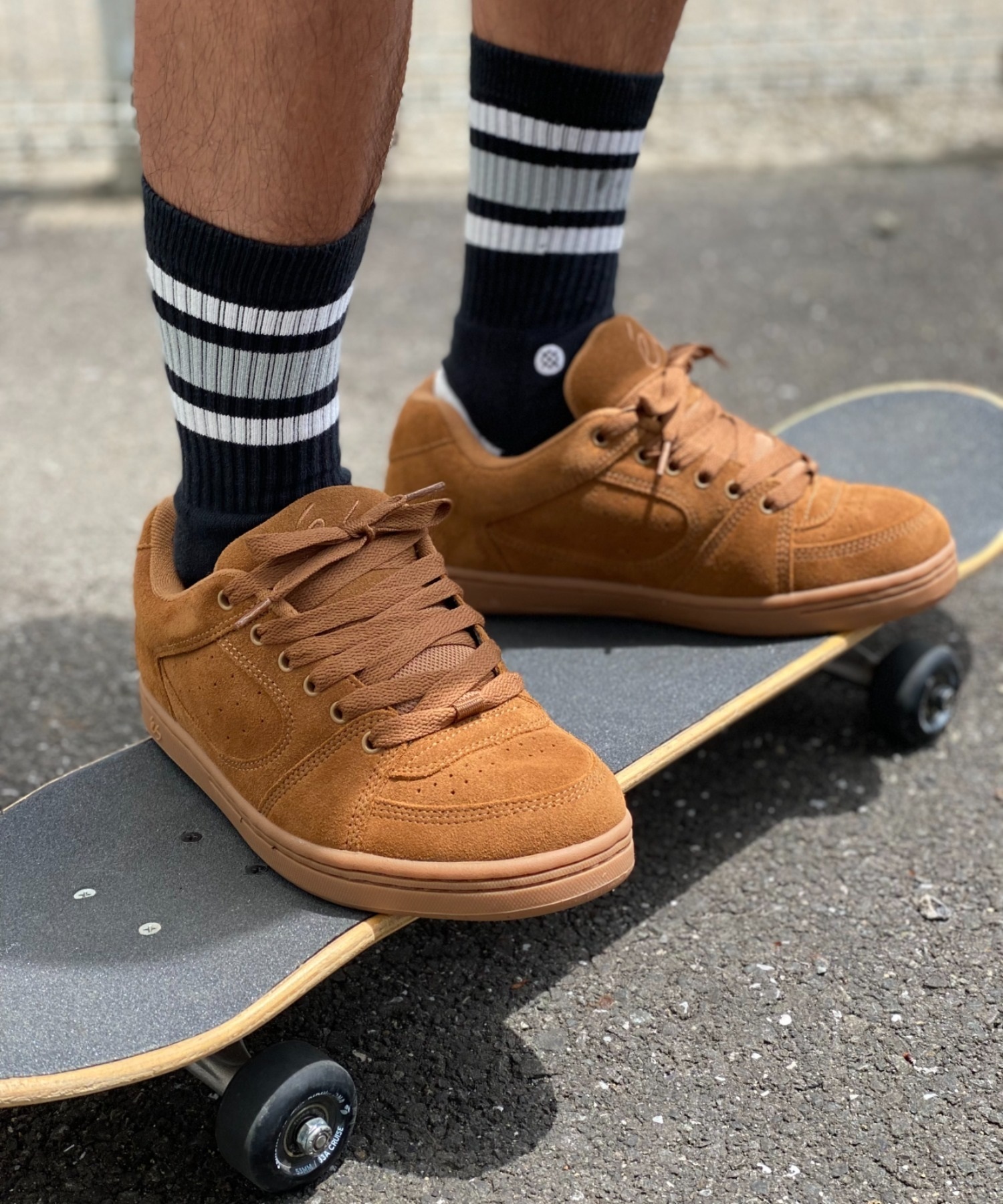 es エス スニーカー メンズ レディース ユニセックス ACCEL アクセル スケボー スケシュー 51010139212(BR.GM-23.0cm)