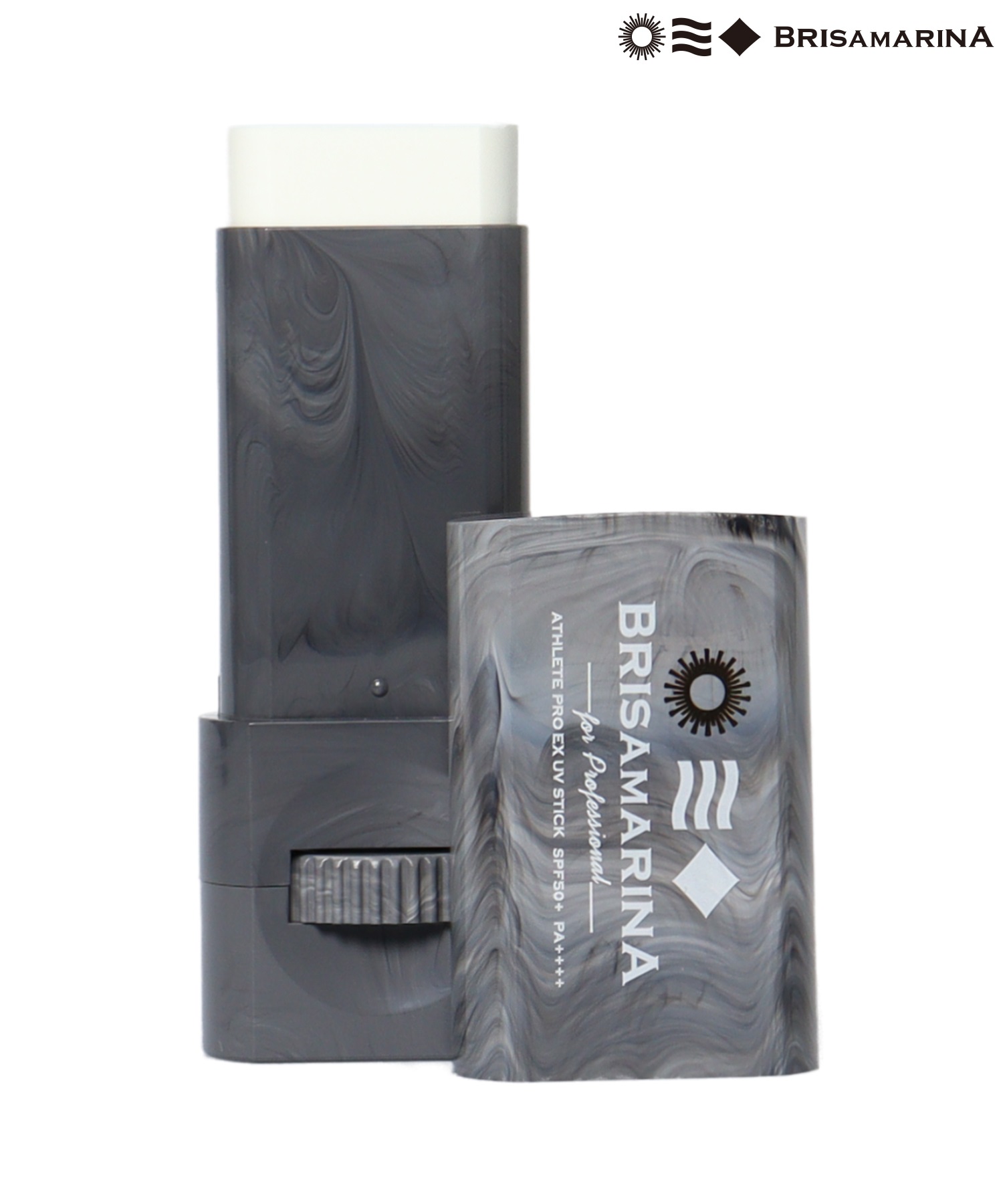 BRISA MARINA ブリサマリーナ アスリートプロEX　UVスティック 10g 日焼け止め ミラー付き サーフィン ムラサキスポーツ(WHT-ONE)