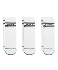 STANCE スタンス ソックス 靴下 3足セット BASIC QUARTER 3 PACK A356A24BAS(WHITE-L)