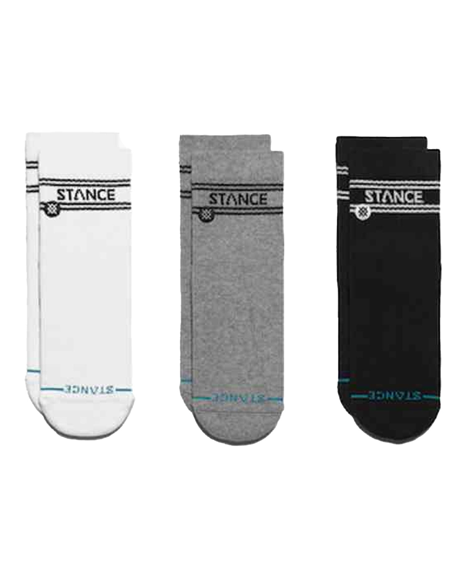 STANCE スタンス ソックス 靴下 3足セット BASIC QUARTER 3 PACK A356A24BAS(MULTI-L)