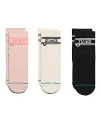 STANCE スタンス ソックス 靴下 3足セット BASIC QUARTER 3 PACK A356A24BAS#PNK(PINK-S)