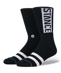 STANCE スタンス ソックス 靴下 ロゴ クルー丈 OG M556D17OGG#BLK(BLK-S)