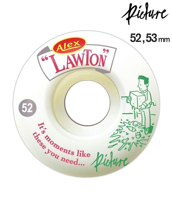 PICTURE WHEELS ピクチャーウィール スケートボード ウィール 52mm,53mm 103a LAWTON MOMENTS ムラサキスポーツ