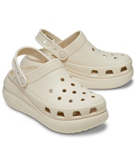 CROCS クロックス シューズ サンダル レディース 厚底 クラッシュ クロッグ CRUSH CLOG 207521-2Y2(BONE-23.0cm)