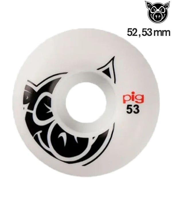 PIG WHEELS ピッグ ウィール スケートボード ウィール 101A 52,53mm PIG NATURALS ムラサキスポーツ