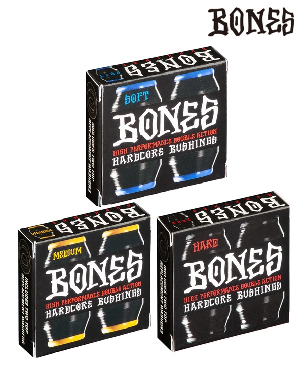 BONES ボーンズ スケートボード ブッシュ HARDCORE BUSHING ハードコアブッシュ SOFT,MEDIUM,HARD ムラサキスポーツ 初心者 おすすめ パーツ