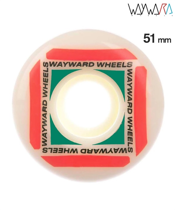 WAYWARD ウェイワード スケートボード ウィール 51~53mm WAYPOINT ムラサキスポーツ