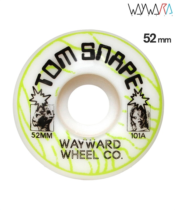 WAYWARD ウェイワード スケートボード ウィール 52mm 101A TOM SNAPE ムラサキスポーツ