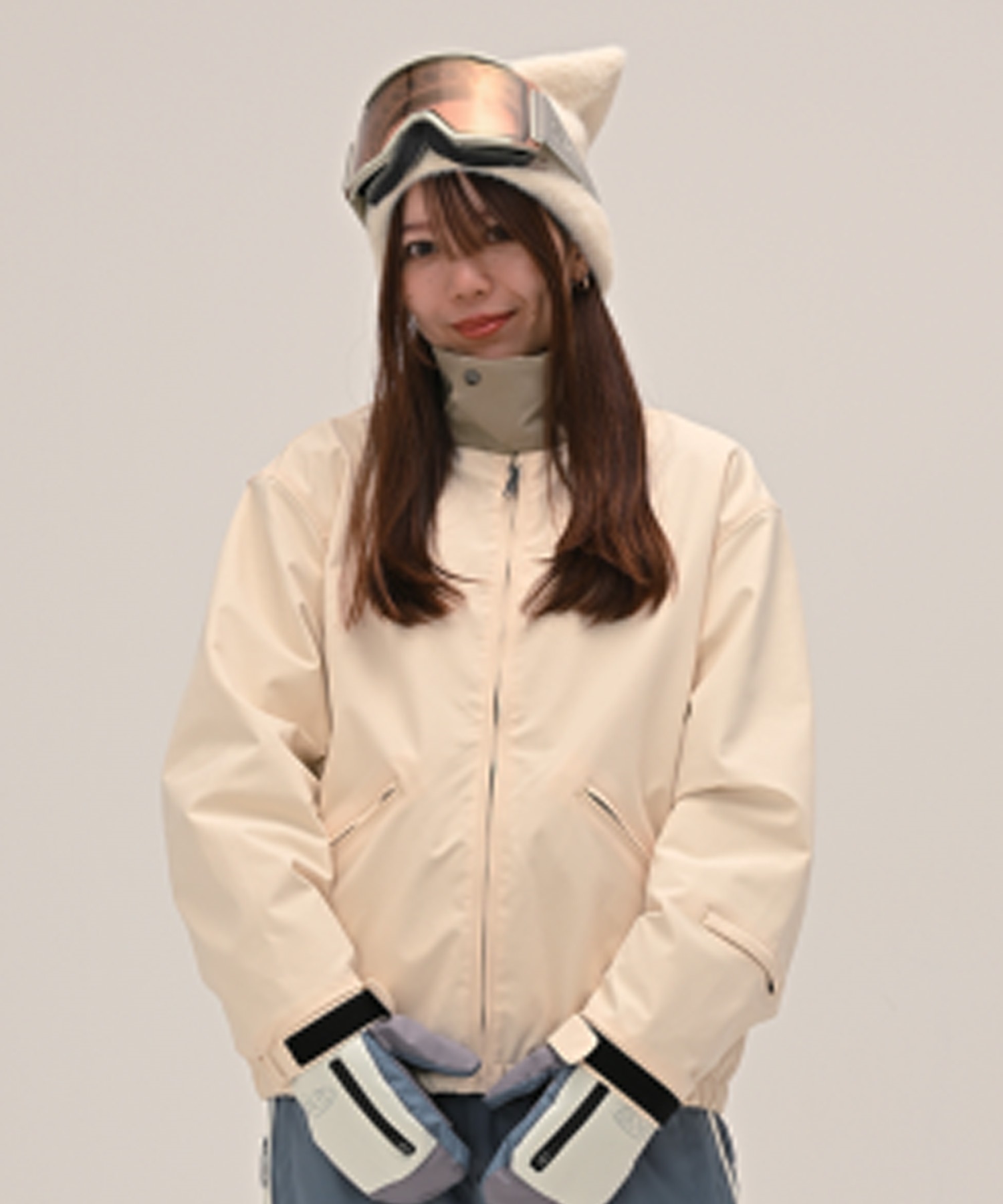 6KNOT シックスノット TRACKER スノーボード ウェア ジャケット レディース ムラサキスポーツ 25-26モデル LL C28【2526】(IVORY-S)