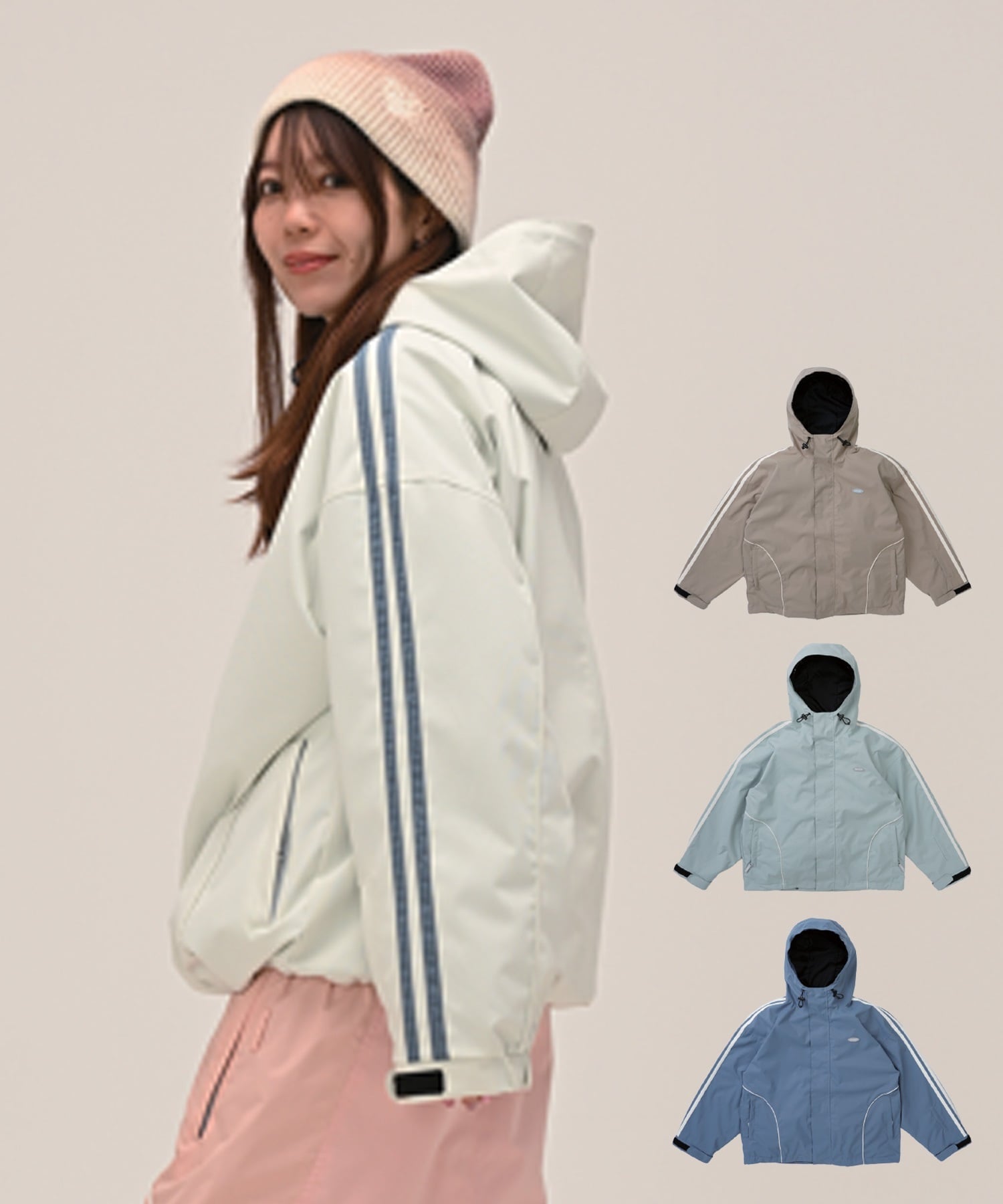 6KNOT シックスノット LINEPIP スノーボード ウェア ジャケット レディース ムラサキスポーツ 25-26モデル LL C28【2526】(OFWHT-S)