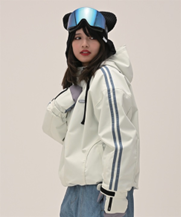 6KNOT シックスノット LINEPIP スノーボード ウェア ジャケット レディース ムラサキスポーツ 25-26モデル LL C28【2526】(OFWHT-S)