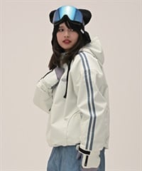 6KNOT シックスノット LINEPIP スノーボード ウェア ジャケット レディース ムラサキスポーツ 25-26モデル LL C28【2526】(OFWHT-S)