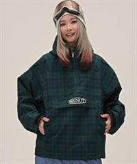 6KNOT シックスノット CHECK スノーボード ウェア ジャケット レディース ムラサキスポーツ 25-26モデル LL C28【2526】(GRNTA-S)