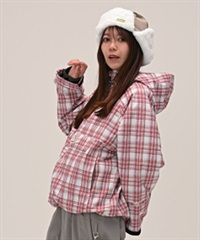 6KNOT シックスノット CHECK スノーボード ウェア ジャケット レディース ムラサキスポーツ 25-26モデル LL C28【2526】(SUNR-S)