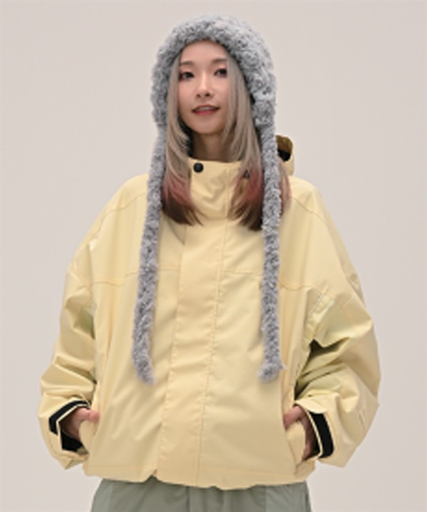 6KNOT シックスノット BRIGHT PANEL スノーボード ウェア ジャケット レディース ムラサキスポーツ 25-26モデル LL C28【2526】