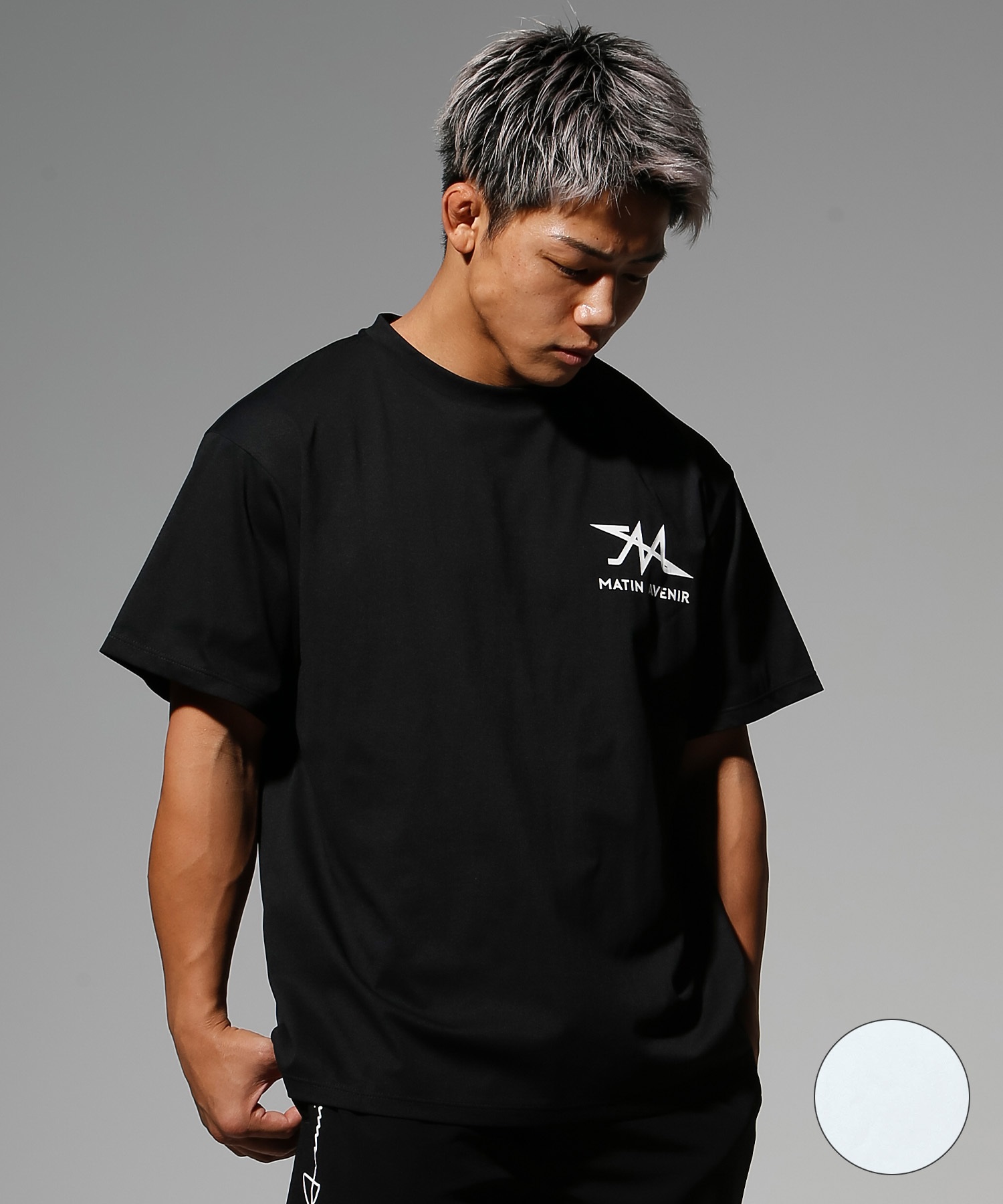 MATIN AVENIR マタンアヴニール ラッシュガード 半袖 Tシャツ ユニセックス 水陸両用 UVカット 速乾 MA0008 ムラサキスポーツ限定(WT-M)