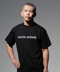 MATIN AVENIR マタンアヴニール ラッシュガード 半袖 Tシャツ ユニセックス 水陸両用 UVカット 速乾 MA0006 ムラサキスポーツ限定(BK-M)
