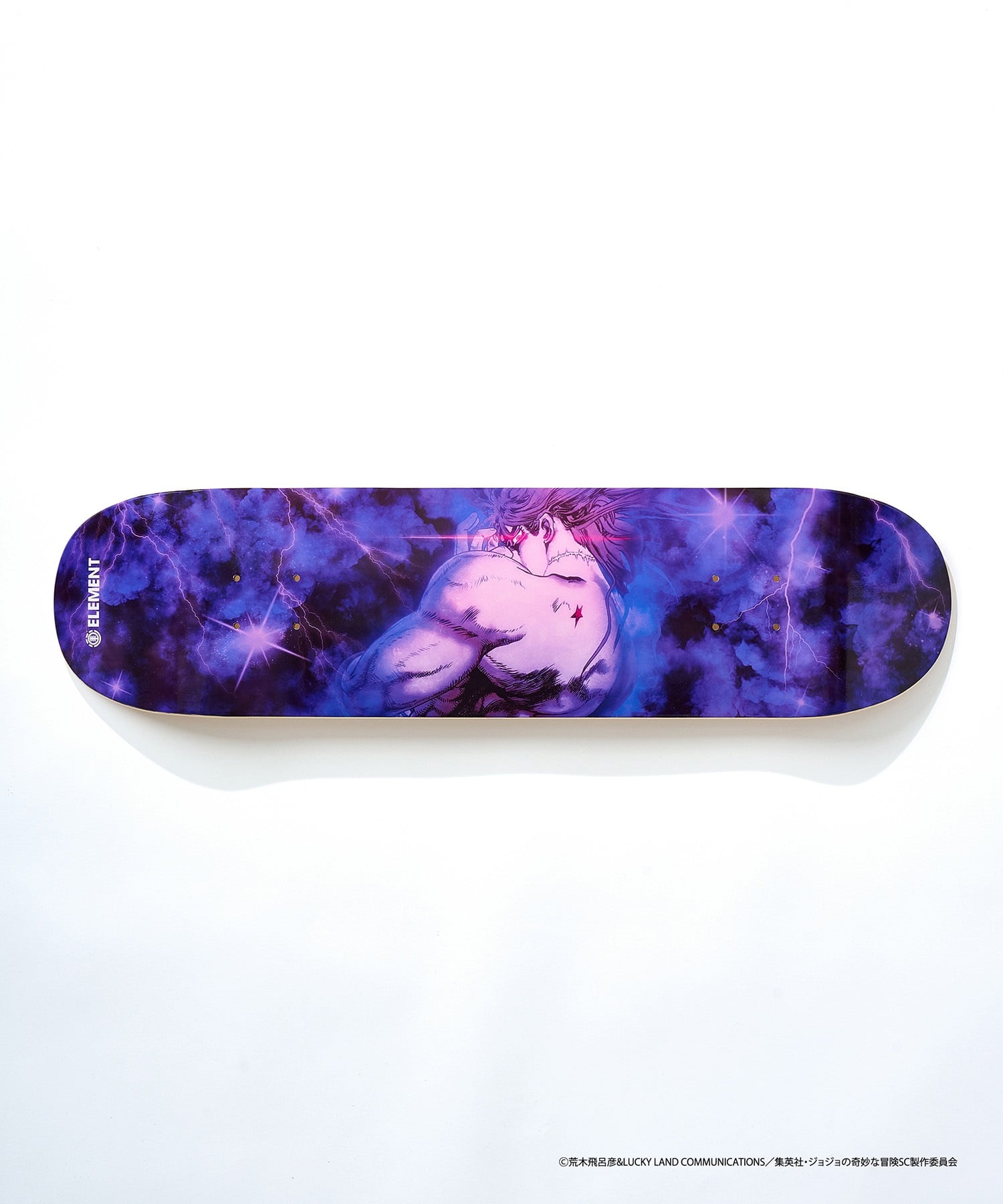 ELEMENT エレメント スケートボード デッキ JOJO コラボ 8inch DIO ムラサキスポーツ JOJOの奇妙な冒険(DIO-8inch)