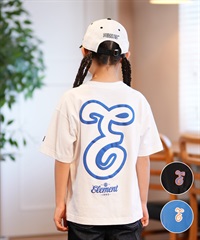 ELEMENT エレメント 半袖 Tシャツ キッズ バックプリント TEAM SS YOUTH BF025-238(BLU-130cm)