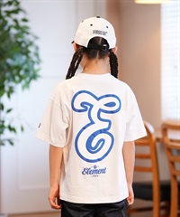 ELEMENT エレメント 半袖 Tシャツ キッズ バックプリント TEAM SS YOUTH BF025-238(WHT-130cm)