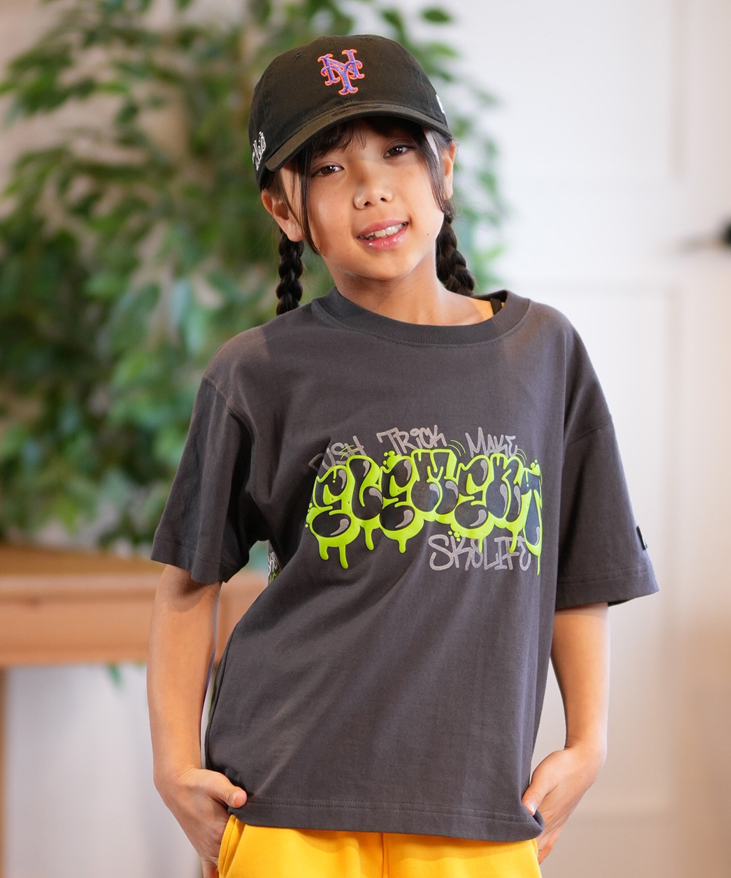 ELEMENT エレメント 半袖 Tシャツ キッズ プリント TAGGING SS YOUTH BF025-243(CHA-130cm)