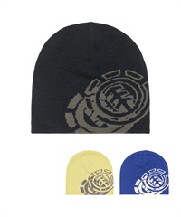 ELEMENT エレメント ニット帽 ビーニー ニットキャップ ロゴ NO FOLD DOUBLE ICON BF022-989(FBK-FREE)