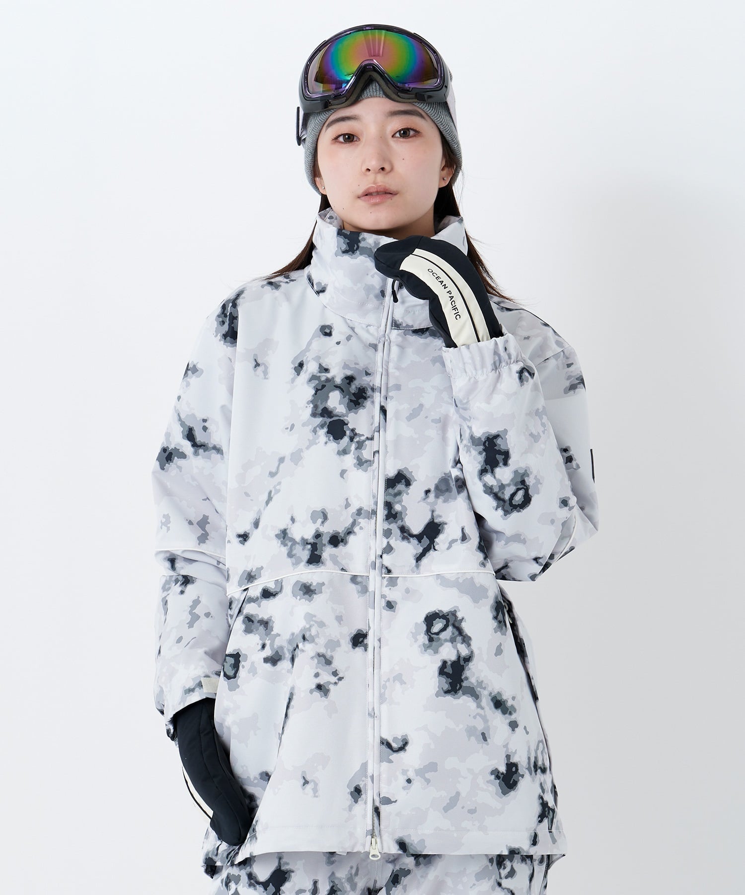 OP オーシャンパシフィック パイピングドジャケット 545301 スノーボード ジャケット レディース ムラサキスポーツ 25-26モデル MM D18 【2526】(WTP-S)