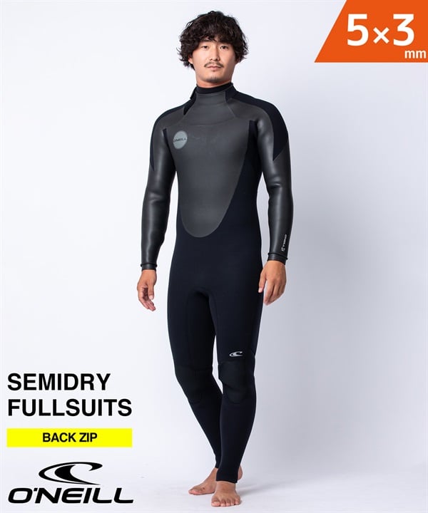 ONEILL オニール バックジップ ゼンジップ MFW-106A5 ウェットスーツ セミドライ メンズ