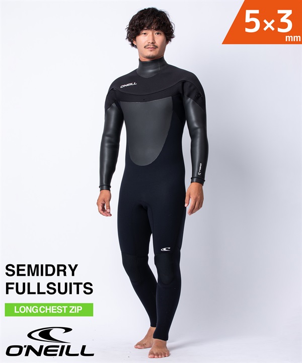 ONEILL オニール ロングチェストジップ ムラサキ MFW-207A5 ウェットスーツ セミドライ メンズ