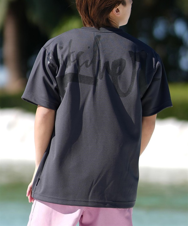 QUIKSILVER クイックシルバー ラッシュガード メンズ 半袖 Tシャツ バックプリント 水陸両用 UVカット QLY251019