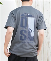 QUIKSILVER クイックシルバー ラッシュガード メンズ 半袖 Tシャツ バックプリント 水陸両用 UVカット QLY251623M ムラサキスポーツ限定(GRY-M)